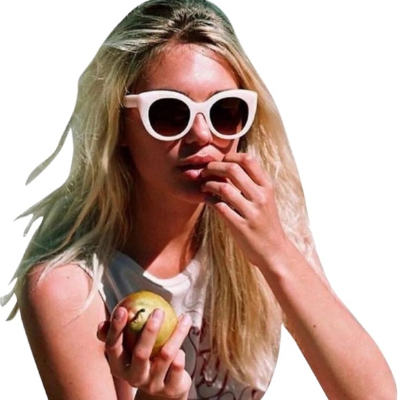 Amuse Society D’blanc Sunglasses Milky Blush Pink Retro Inspired Cat Eye Italian main image 14